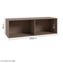 Ver imagem 4 de Módulo Planejado Ponte Queen para Guarda Roupa 100% MDF 4 Portas Orion CabeCasa MadeiraOriginals Marrom/Mocha