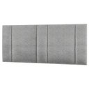 Ver imagem 5 de Cabeceira Estofada Cama Casal Queen Size Led Star 160cm Linho Cinza