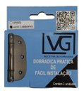 Ver imagem 2 de Kit 30 Peças de Dobradiça Sobrepor Aço Galvanizado Vg