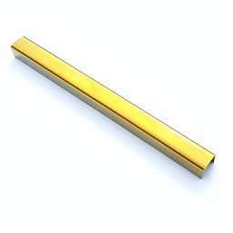 Perfil Listelo "u", Aço Inox 304, Brilho, Dourado - 9x11x9x2000mm - 1