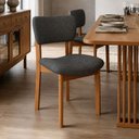 Ver imagem 4 de Cadeira para Sala de Jantar Cozinha Living Estofada Dara L02 Linho Cinza Escuro - Lyam Decor