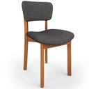 Ver imagem 2 de Cadeira para Sala de Jantar Cozinha Living Estofada Dara L02 Linho Cinza Escuro - Lyam Decor