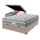 Ver imagem 1 de Cama Box Baú Bege e Colchão Casal Evolution Molas Ensacadas Probel