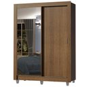 Ver imagem 3 de Guarda-roupa Solteiro Madesa Dallas 2 Portas de Correr com Espelho 2 Gavetas com Pés - Rustic