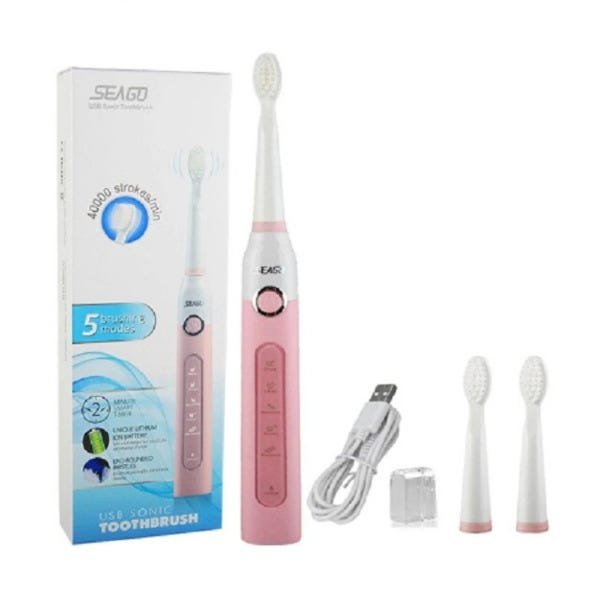 Escova Dental Elétrica Seago SG 507 - Rosa - 1