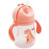 Copo com Alça e Canudo Dino Buba - Laranja - 1