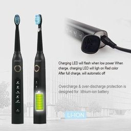 Escova Dental Elétrica Seago SG 507 - Preto - 4