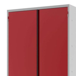 Armário Multiuso de Aço Organizador 2 Portas 03 Prateleiras com Fechadura 170M - 4