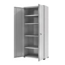 Ver mais imagens de Armário Multiuso de Aço Organizador 2 Portas 03 Prateleiras com Fechadura 170M