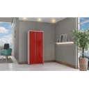 Ver imagem 2 de Armário Multiuso de Aço Organizador 2 Portas 03 Prateleiras com Fechadura 170M