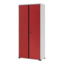 Ver imagem 1 de Armário Multiuso de Aço Organizador 2 Portas 03 Prateleiras com Fechadura 170M