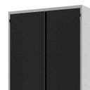 Ver imagem 4 de Armário Multiuso de Aço Organizador 2 Portas 03 Prateleiras com Fechadura 170M