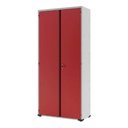 Ver imagem 1 de Armário De Aço Organizador 04 Prateleiras E Fechadura - Vermelho