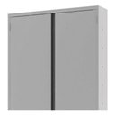 Ver imagem 6 de Armário De Aço Organizador 04 Prateleiras E Fechadura - Cinza Cristal