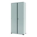 Ver imagem 1 de Armário De Aço Organizador 04 Prateleiras E Fechadura - Cinza Cristal