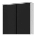 Ver mais imagens de Armário De Aço Organizador Fechadura 03 Prateleiras 1,50m - Preto