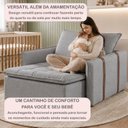 Ver imagem 6 de Poltrona de Amamentação Retrátil Base Madeira Maciça Encanto
