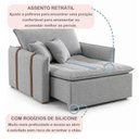 Ver imagem 5 de Poltrona de Amamentação Retrátil Base Madeira Maciça Encanto