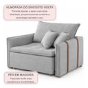 Ver imagem 4 de Poltrona de Amamentação Retrátil Base Madeira Maciça Encanto