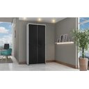 Ver imagem 2 de Armário De Aço Organizador 04 Prateleiras E Fechadura - Preto