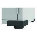 Ver imagem 2 de Armário De Aço Organizador Fechadura 03 Prateleiras 1,50m - Cinza