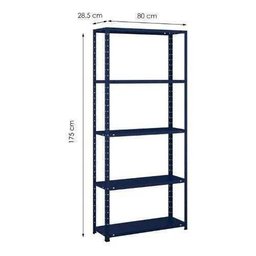 Estante De Aço Multiuso De 05 Prateleiras - Azul - 3