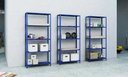 Ver imagem 4 de Estante De Aço Multiuso De 05 Prateleiras - Azul