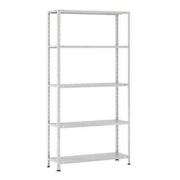 Estante de Aço Multiuso de 05 Prateleiras - Cinza Cristal - 1