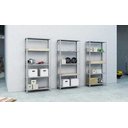 Ver imagem 4 de Estante de Aço Multiuso de 05 Prateleiras - Cinza Cristal