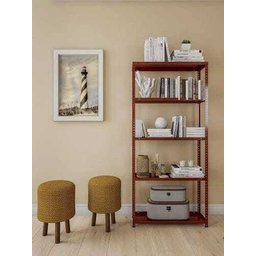 Estante de Aço Multiuso de 05 Prateleiras - Vermelho - 4