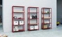 Ver imagem 5 de Estante de Aço Multiuso de 05 Prateleiras - Vermelho