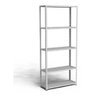 Estante De Aço Multiuso De 05 Prateleiras - Branco - 1