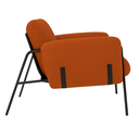 Ver mais imagens de Kit Poltrona Cadeira Decorativa + Puf Serrana Zahav Estofado:bouclé Terra Cota Courino