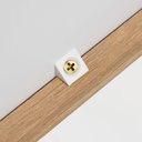 Ver imagem 5 de Mesa de Cabeceira Maya 2 Gavetas 43 Cm X 40 Cm Tauari/dourado