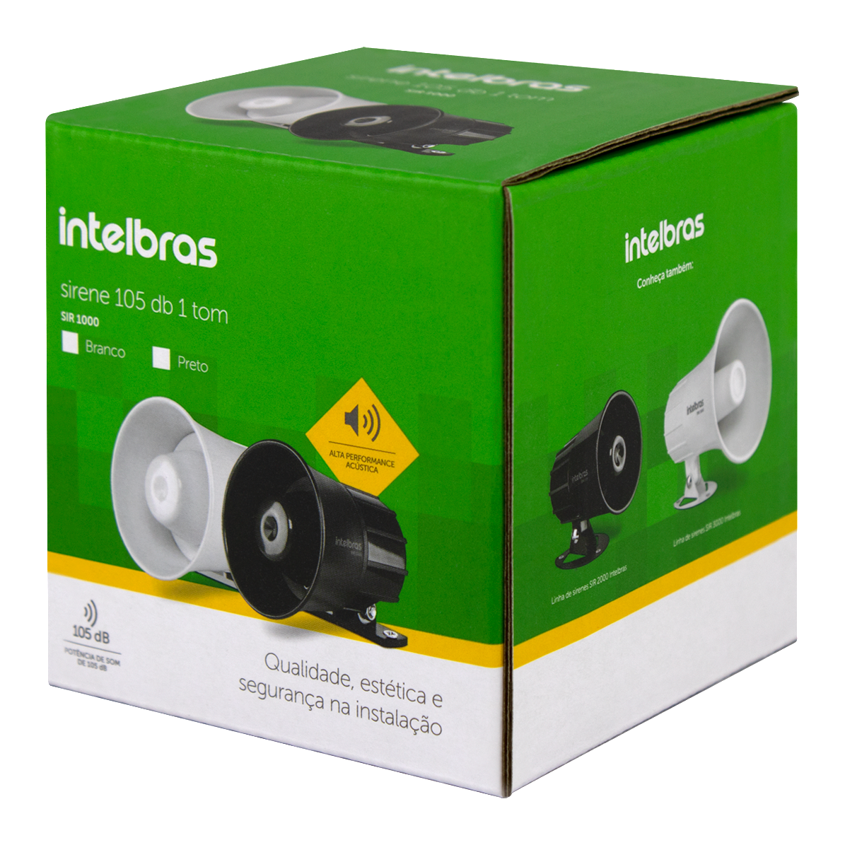 Sirene Para Alarme Inteligente Sistema De Segurança Intelbras Sir 1000 ...