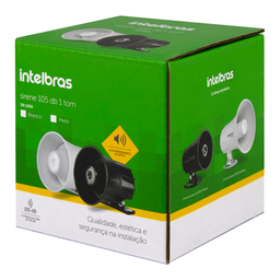 Sirene Para Alarme Inteligente Sistema De Segurança Intelbras Sir 1000 Alta Potência Som 105 Db Pret - 4