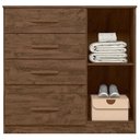 Ver imagem 3 de Cômoda Sapateira Vênus Castanho Wood Flex - Moval