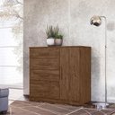 Ver imagem 6 de Cômoda Sapateira Vênus Castanho Wood Flex - Moval