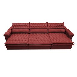 Sofá Retrátil e Reclinável 3.82m Molas Ensacadas Cama inBox Botonê Espuma Viscoelástico - 5