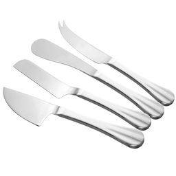 Conjunto 4 Facas Aço Inox Para Queijos Positano Prata Lyor - 1
