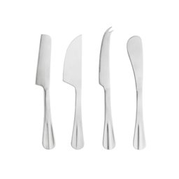 Conjunto 4 Facas Aço Inox Para Queijos Positano Prata Lyor - 2