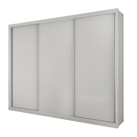 Guarda Roupa Casal 3 Portas 6 Gavetas - Paradizzo Gold-Branco - Móveis Novo Horizonte