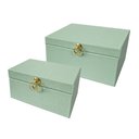 Ver imagem 1 de Kit de Porta Joias Ramona em Madeira e Sintético Btc Decor