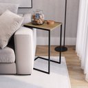 Ver imagem 1 de Mesa Lateral Industrial 64x35x40cm Steel Quadra