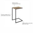Ver imagem 6 de Mesa Lateral Industrial 64x35x40cm Steel Quadra