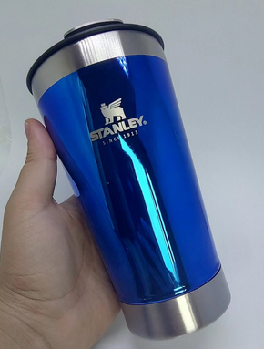 Copo térmico azul com tampa e abridor - 473ml - CANECANDO COMÉRCIO DE  PERSONALIZADOS LTDA