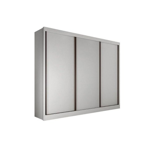 Guarda Roupa Casal 3 Portas de Correr e 6 Gavetas Diamond-londres Branco - Novo Horizonte