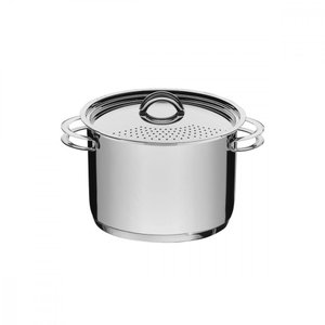 Espagueteira Inox Fundo Triplo Tampa e Alças 24cm 7,7l