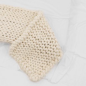 Manta Peseira casal 0,60x2,00m cama/sofá Maxi Tricot - MAGMA COTTON