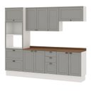 Ver imagem 1 de Armário de Cozinha Modulada 2,70m 10 Peças Iluminata Genialflex